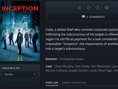 Close-up of a Movieo movie page with its watchlist, seenlist and blacklist controls